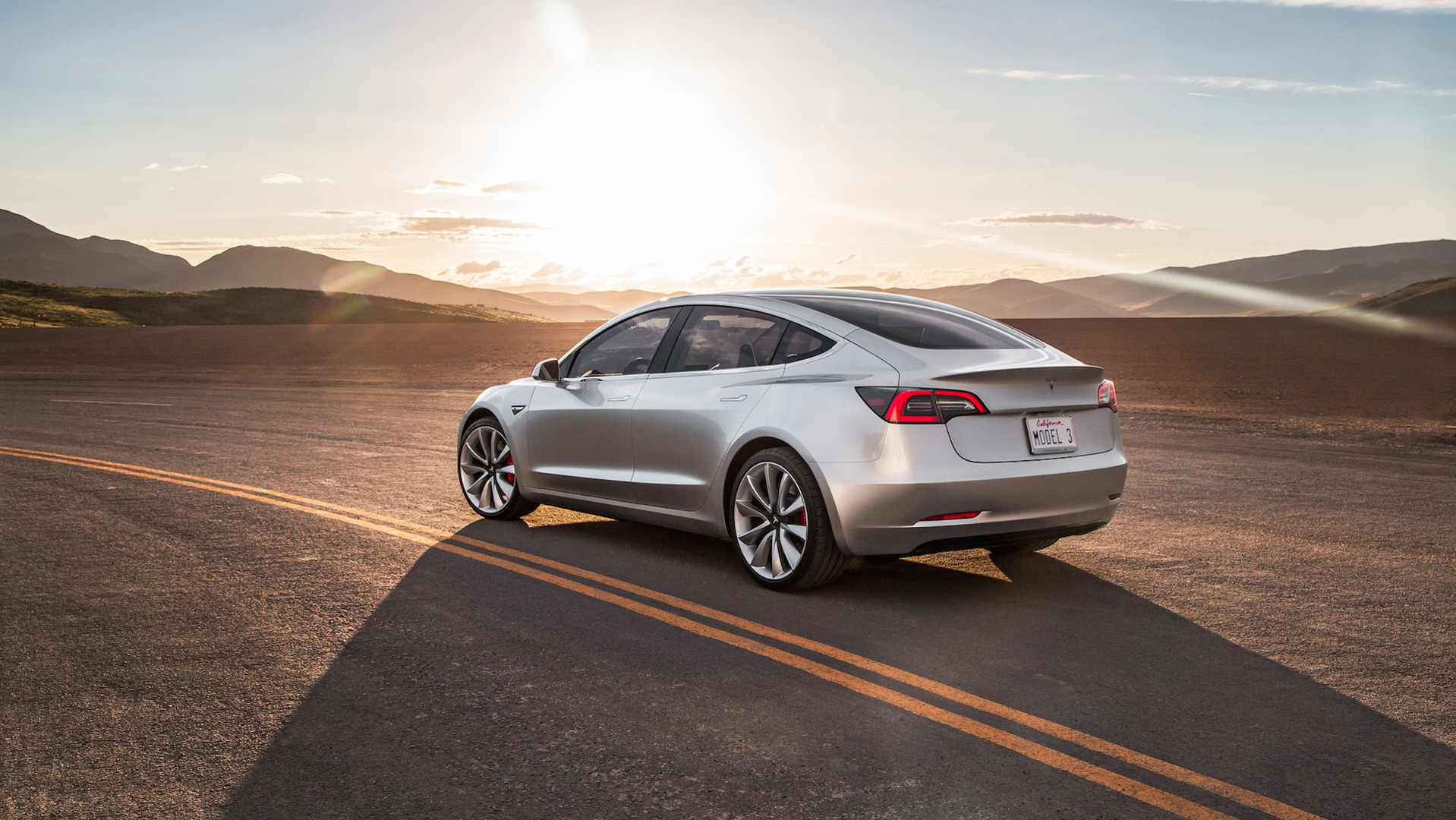 特斯拉Model 3高清官图公布:设计极简 配15英寸大号iPad-个人博客